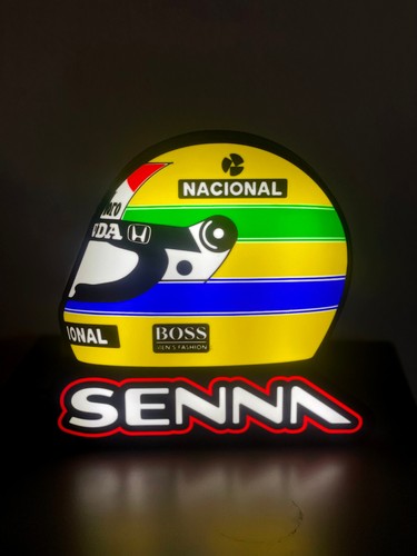 Lampada led casco ayrton senna - led,