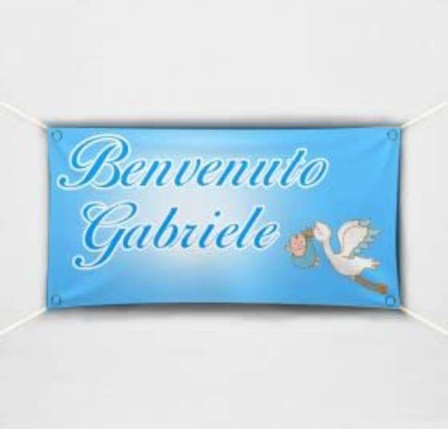 Banner striscione nascita - striscione,