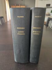 DIZIONARI LATINO ITALIANO CALONGHI ITALIANO LATINO  2 VOL.ROSENBERG ED. 1960 E