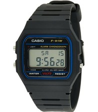 Casio Orologio Digitale Unisex-Adulto con Cinturino in Resina F-91W-1Y