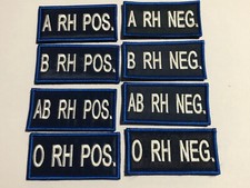PATCH GRUPPO SANGUE RIGO BLU