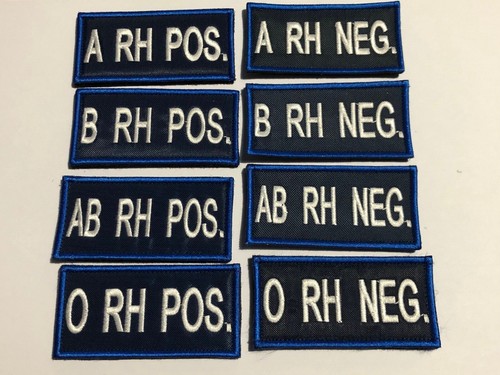 Patch gruppo sangue rigo - patch, blu
