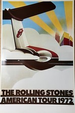 Pasche - Poster - Rolling Stones american tour 1972  - BID NOW ! OFFRI ORA