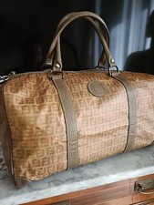 Bauletto Grande, borsone FENDI Roma, originale,  in tela cerata, Vintage 