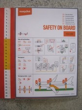 X1a AIRLINE AIRWAYS AVIATION SAFETY CARD SECURITY GRAN BRETAGNA 2024 EASYJET 320