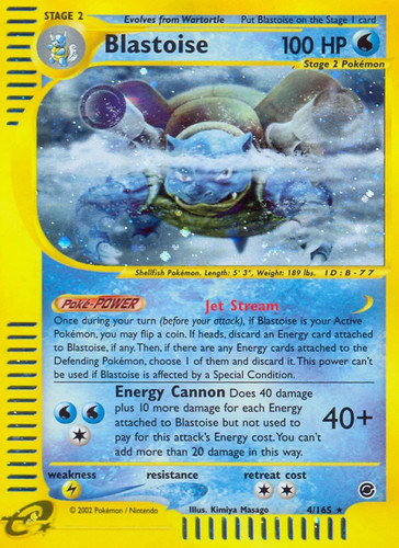Pokemon blastoise 165 - pokemon, 4/165