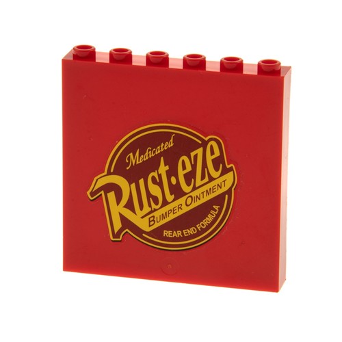 Pannello lego 1x6x5 - lego, rosso
