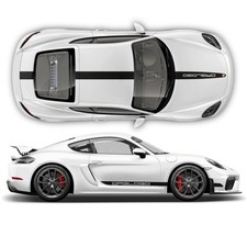 Adesivi racing monocolore per