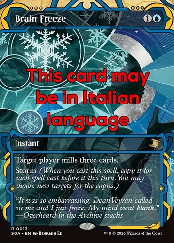 Mtg brain freeze - 13,