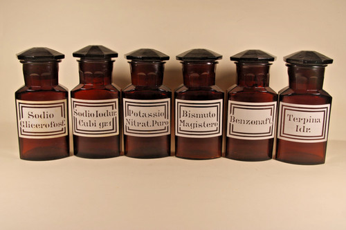 Lotto bottiglie farmacia - lotto,