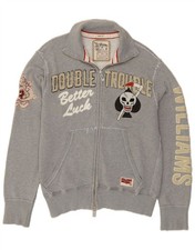 WILLIAMS WILSON tuta uomo grafica muscolare top giacca XL grigio cotone AT04