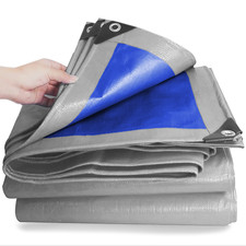 Telo Impermeabile Esterno Telone Occhiellato 245g/mq Protettivo Multiuso PVC