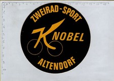 ADESIVO STICKER VINTAGE KLEBER ZWEIRAD SPORT KNOBEL ALTENDORF