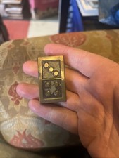 Vintage Brass Novelty Domino