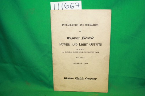 Western electric company - electric, i