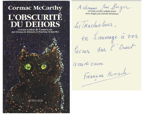 Cormac mccarthy dédicace - eo, +