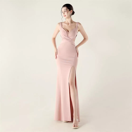 Abito rosa cipria sexy - cipria,