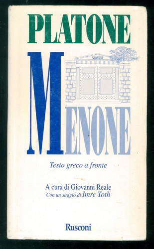 Platone menone rusconi - menone, 1999