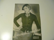LIBRETTO RIVISTA LA MODA DELLA MAGLIERIA MARZO 1935 USATO CON SEGNI VEDI FOTO