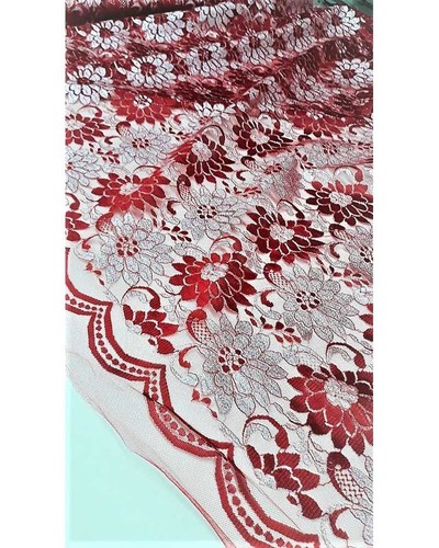 Tessuto base tulle pizzo - ,