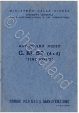 Autocarro Fiat CM 52 4x4 1972 ESERCITO TRUCK Manual DVD