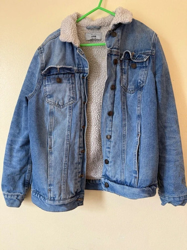 Giacca denim blu foderata - , new