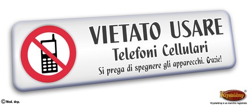 Targhetta adesiva vietato - targhetta, uso