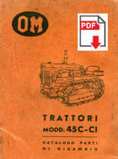 Fiat 45C 45CI OM Tractor Parts