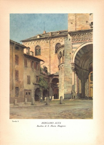 Bergamo alta piazza - piazza, basilica