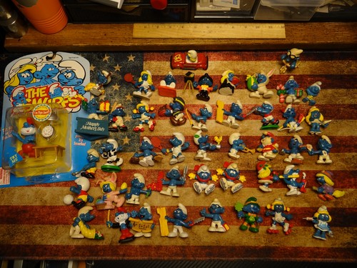 Lotto figurine vintage puffo - lotto,