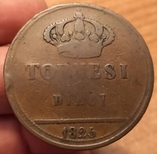 Tornesi 1825 regno - 1825,, due