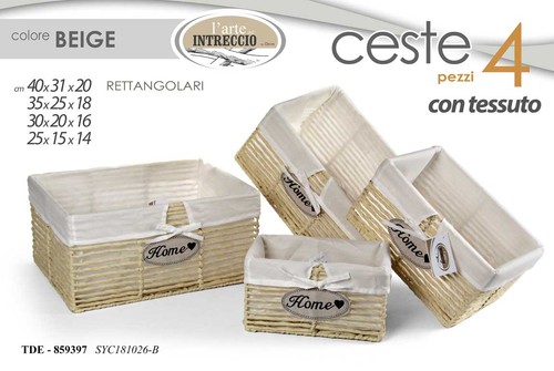Set ceste beige - set, 4