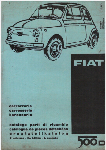 Fiat 500 catalogo parti - fiat,