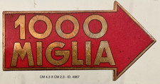 BRESCIA 1.000 MIGLIA DISTINTIVO GARA AUTOMOBILISTICA ANNI 1950 PROD. LORIOLI