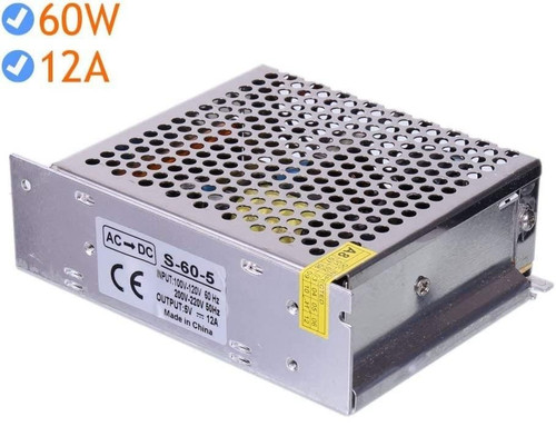 Alimentatore 60w 12a 220v - 5v,