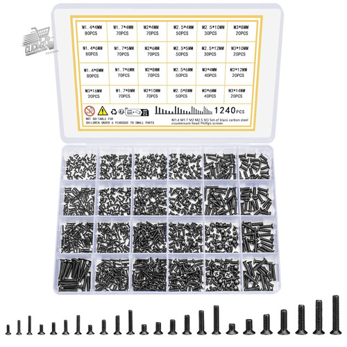 Kit 1240 micro viti occhiali - micro,