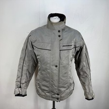 Giacca Moto Bering Grigio/Argento Donna Taglia Large con Armatura e Fodera