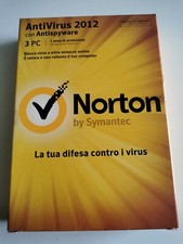 Norton 2012 Antivirus. Symantec, 3 Licenze Windows 8