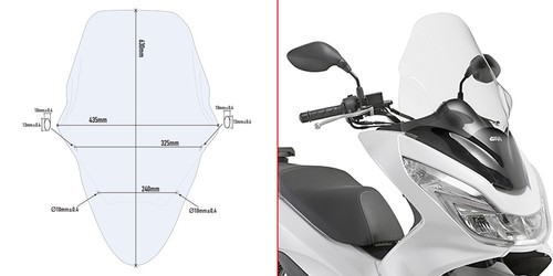 Givi cupolino trasparente x - givi, 63