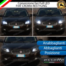 CONVERSIONE FARI FULL LED FIAT CROMA RESTYLING 19600 LUMEN 6000K BIANCO CANBUS