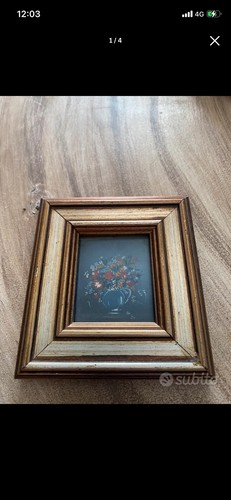 Quadretto natura morta fiori