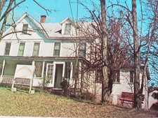 Cartolina cromata C 1950s Rendevous on the Lake Camp Fishing Lodge Rifton NY