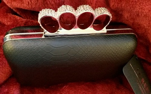 Pochette nera grana - , di