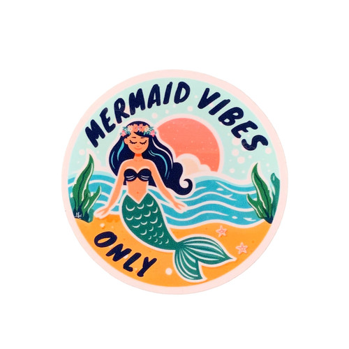 Adesivo mermaid vibes - adesivo,