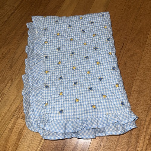 Trapunta vintage blu gingham - trapunta,