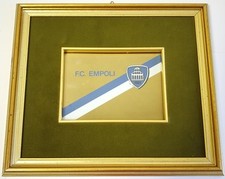 Serigrafia serigrafia su foglia oro FC Empoli Club distintivo quadro incorniciato