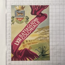 Cartolina LXII Batt. Coloniale Comando Truppe Piccolo Governo Della Somalia AOI