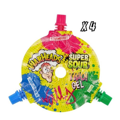 Warheads super sour trio gel - sour,