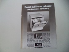 advertising Pubblicità 1976 LAVASTOVIGLIE AEG FAVORIT