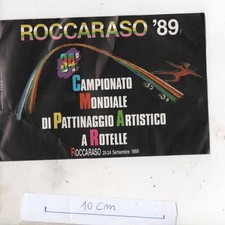 ROCCARASO '89 - CAMPIONATO MONDIALE DI PATTINAGGIO ARTISTICO A ROTELLE - ADESIVO